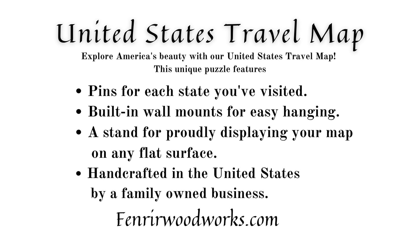Oh the Places We’ve Been - 50 States Tracker Map