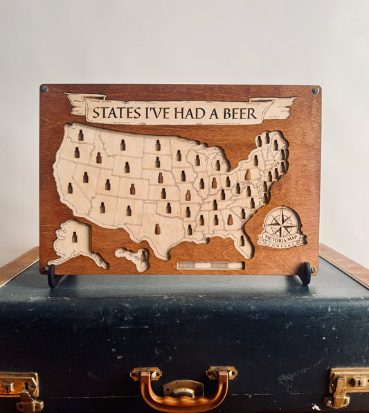 United States Travel Map with Custom Icons