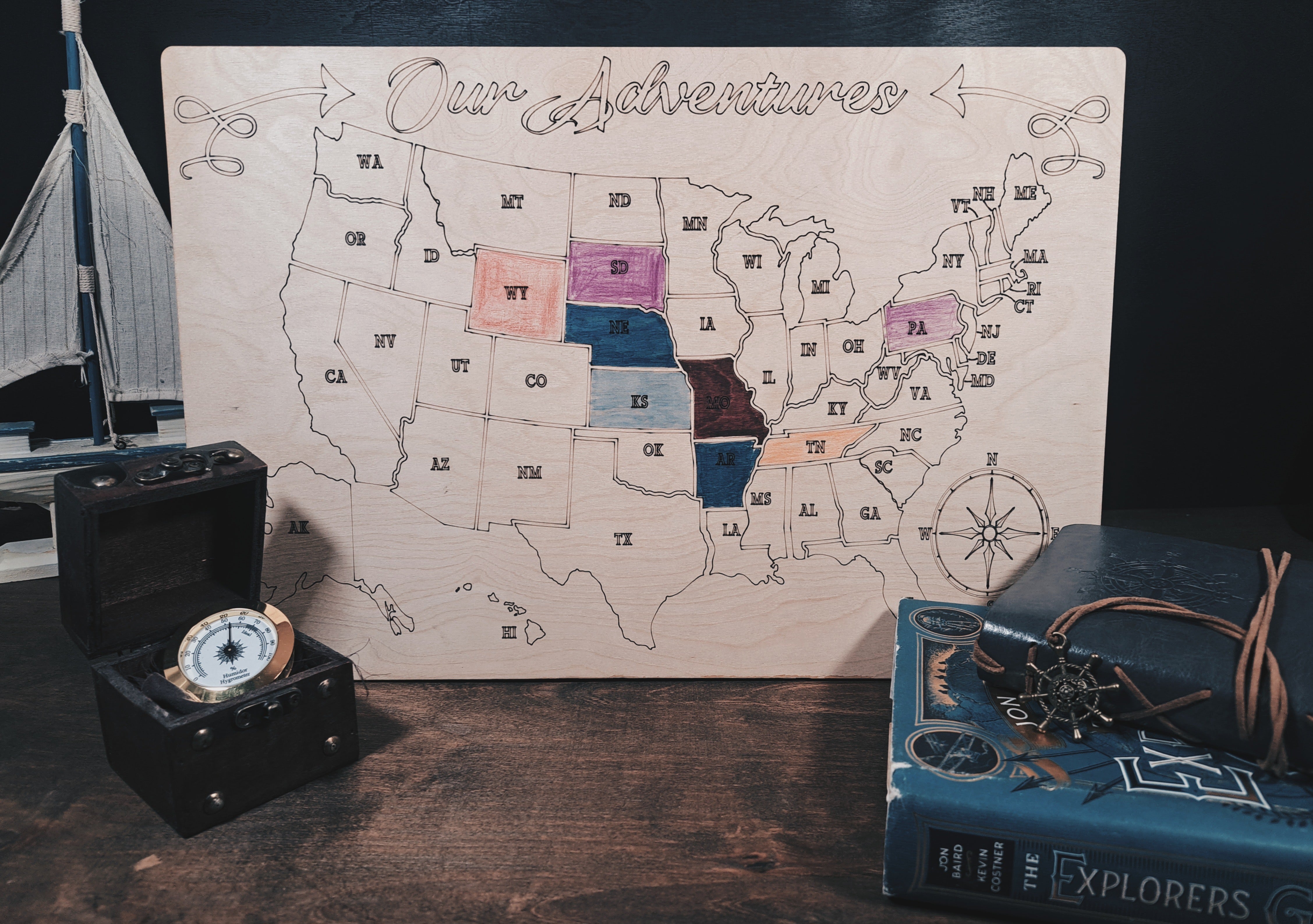 Color in 50 States Map – Victoria Map Company